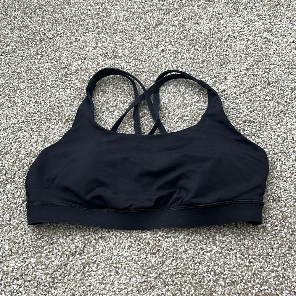 Lululemon Black Sports Bra - Size 8